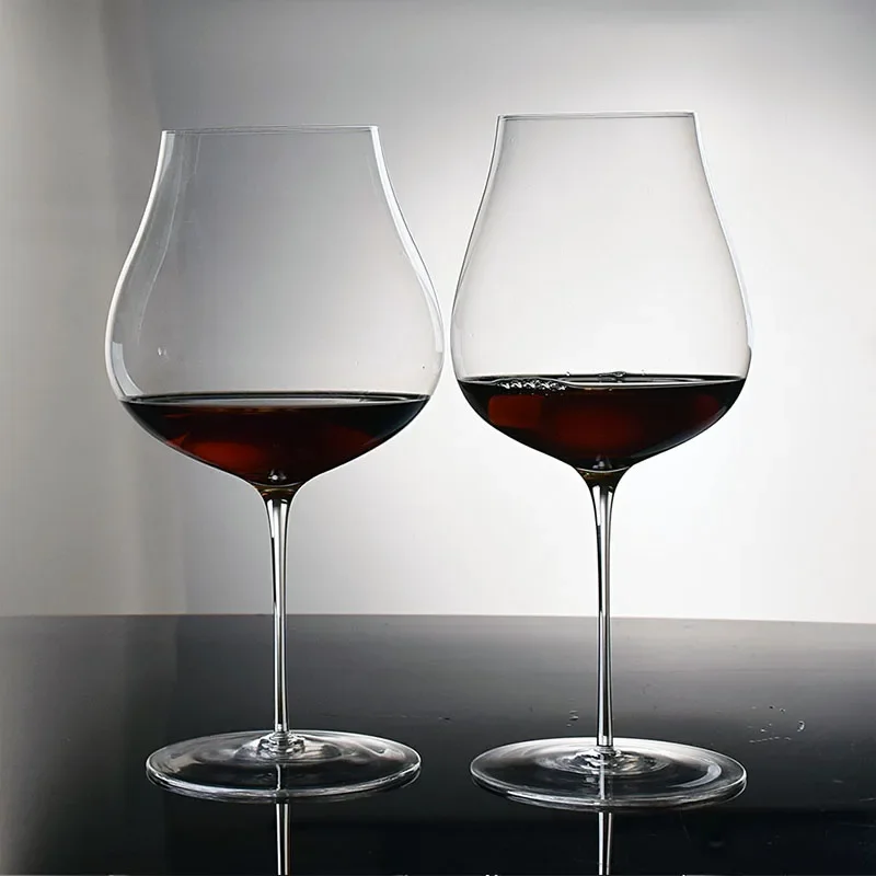 2/1Pcs 940/710ml Crystal Red Wine Glass Crystal Goblet Burgundy Bordeaux Wine Glass Cups Long Stem Tasting Cup Wedding Drinkware