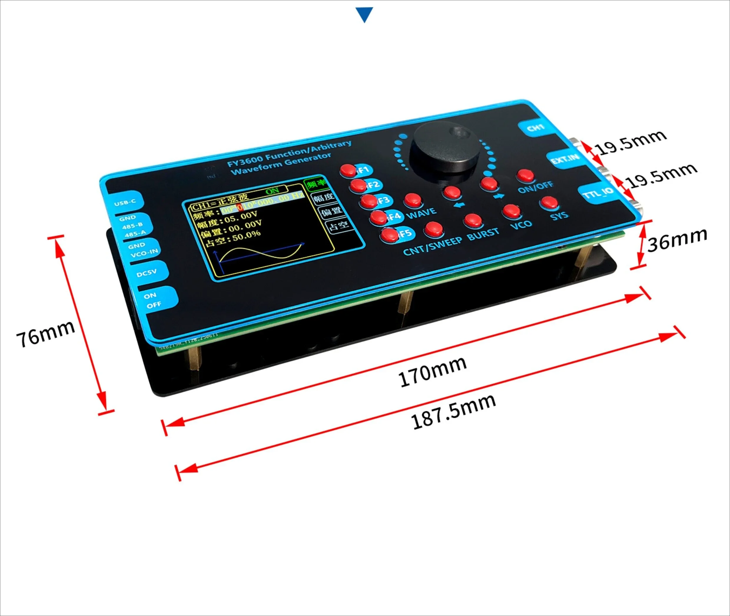 Limited Offer Function Signal Generator FY3600 Series 20Mdds Arbitrary Waveform Multi-function Pulse High Frequency Counter