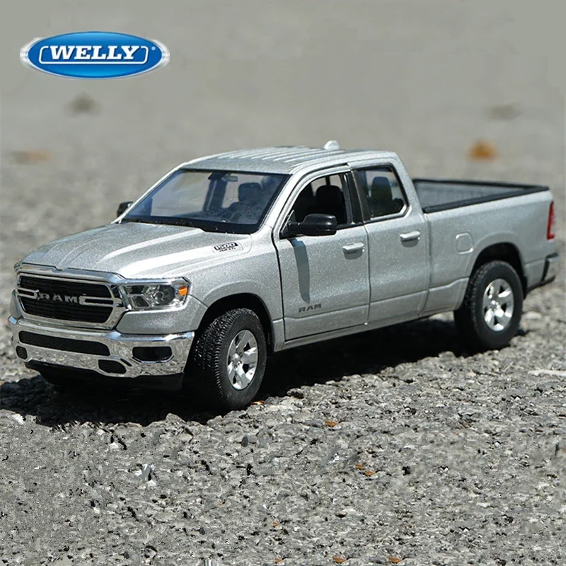 

Welly 1/24 Dodge RAM 1500 Alloy Pickup Car Model Diecast Metal Off-road Vehicles Car Truck Model Simulation Collection Kids Gift