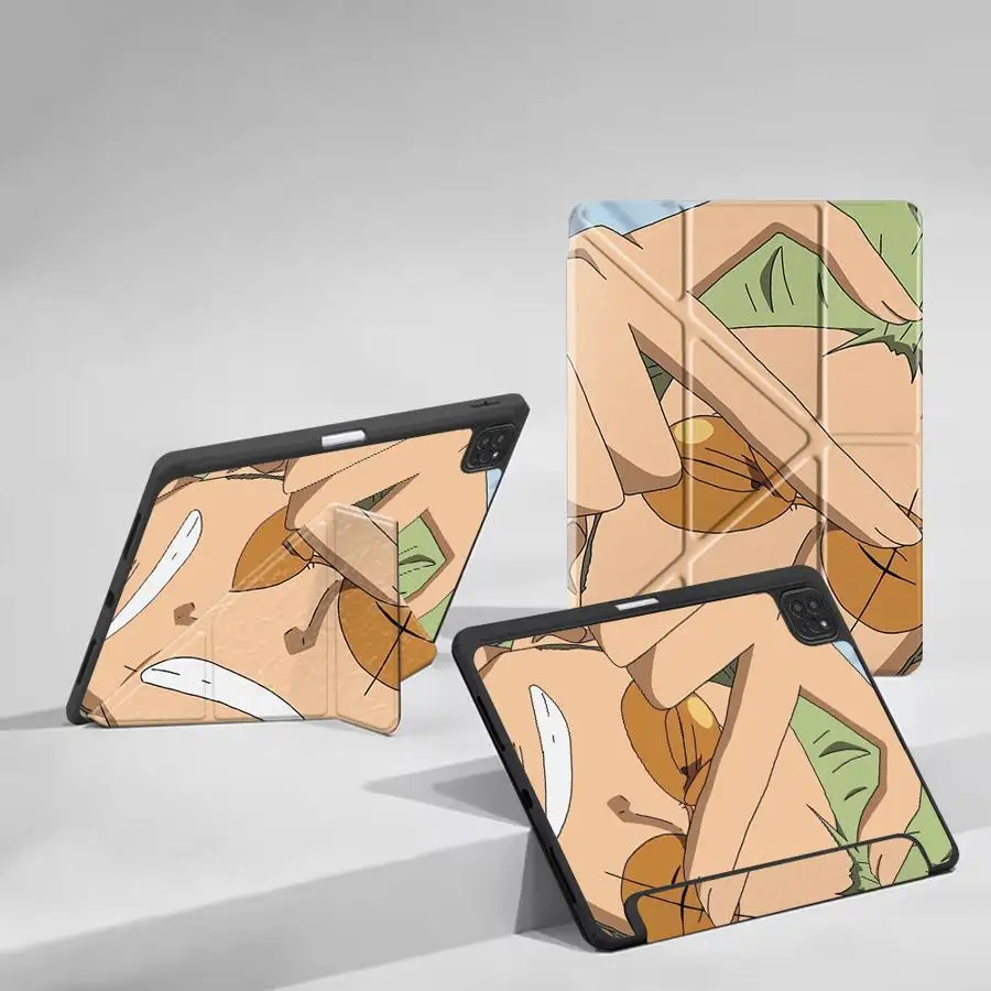 

Tablet Case For iPad Pro 2025 Mini 6 7 Pro 11 10 9 8 7 th 12.9inch Air 4 5 M3 M2 M4 11inch Holder Cover One Pieces Anime Zoro