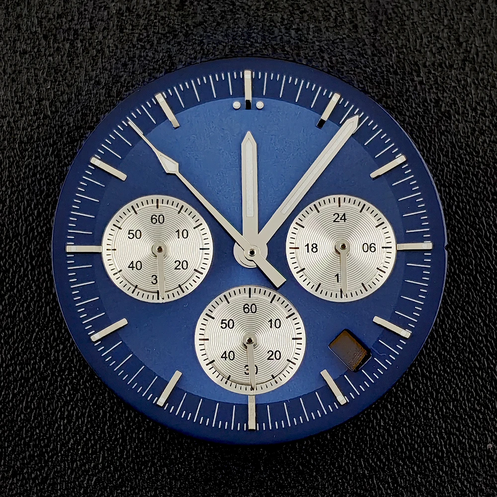 Nouveau cadran VK63 pour hommes, 32.5mm, logo personnalisé, cadran panda, cadran lumineux vert, adapté aux accessoires de montre à mouvement VK63