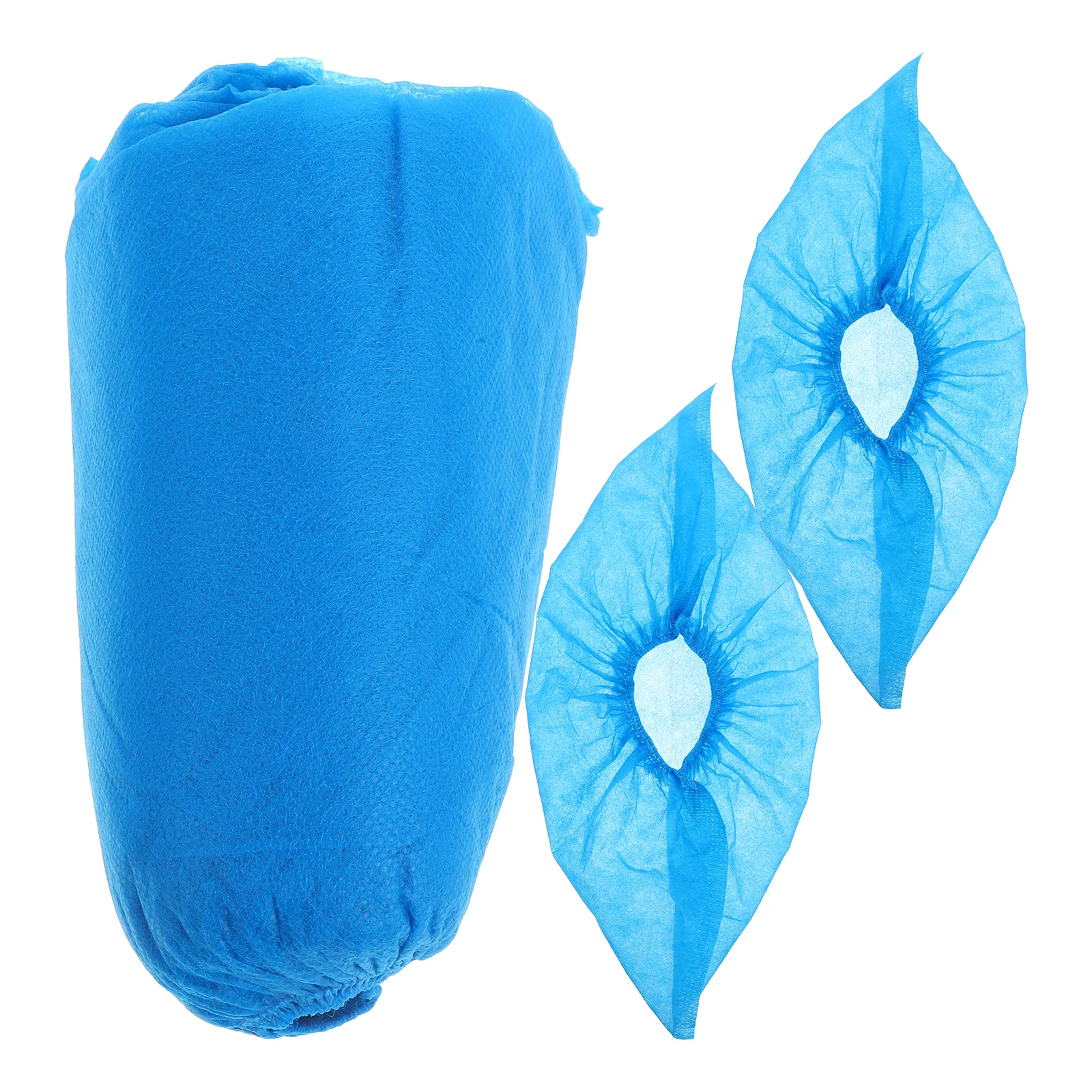 100 Pcs Thickened Shoe Cover for Shoes in House Protector Foot Covers Non-woven Fabric Boot Disposable