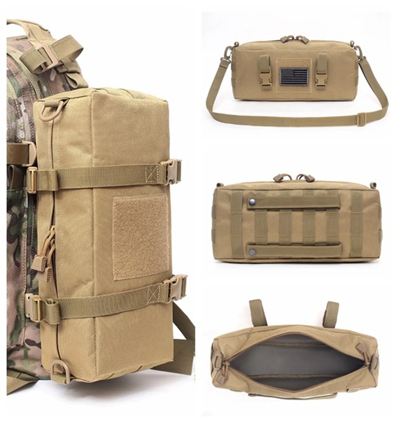 Marsupio tattico piccolo marsupio borsa per il trasporto a mano borsa per manubrio marsupio militare zaino borsa per accessori EDC Utility Pouch