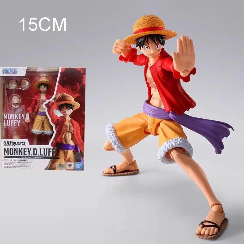 15cm One Piece Luffy Figuarts Gear2 Figurine The Raid on Onigashima Luffy Figure Joint Movable Model PVC Collectible Toy Statue