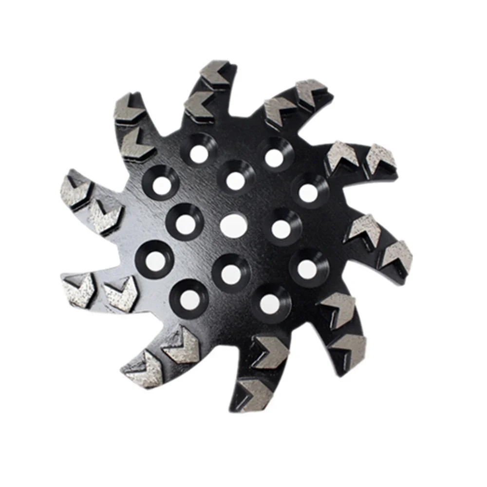 Disco abrasivo de diamante universal de 10 pulgadas con unión dura para suelos de hormigón, grano medio 36, y almohadillas para pulir suelos, 3 piezas
