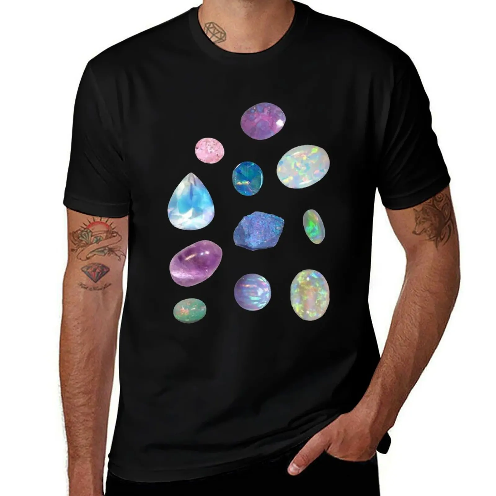 

aura gems sticker pack T-Shirt Man t-shirt rapper graphic tees designer shirts shirts graphic mens graphic t-shirts anime