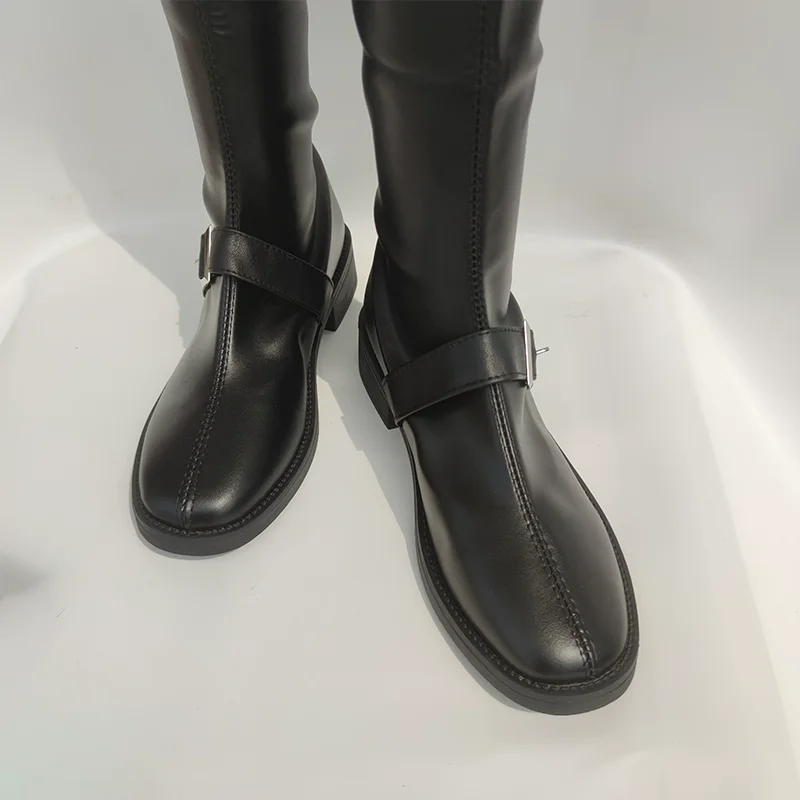 Zapatos Anime Soul Sakata Gintoki, botas negras para Cosplay, alta calidad, para hombres y mujeres, hechos a medida