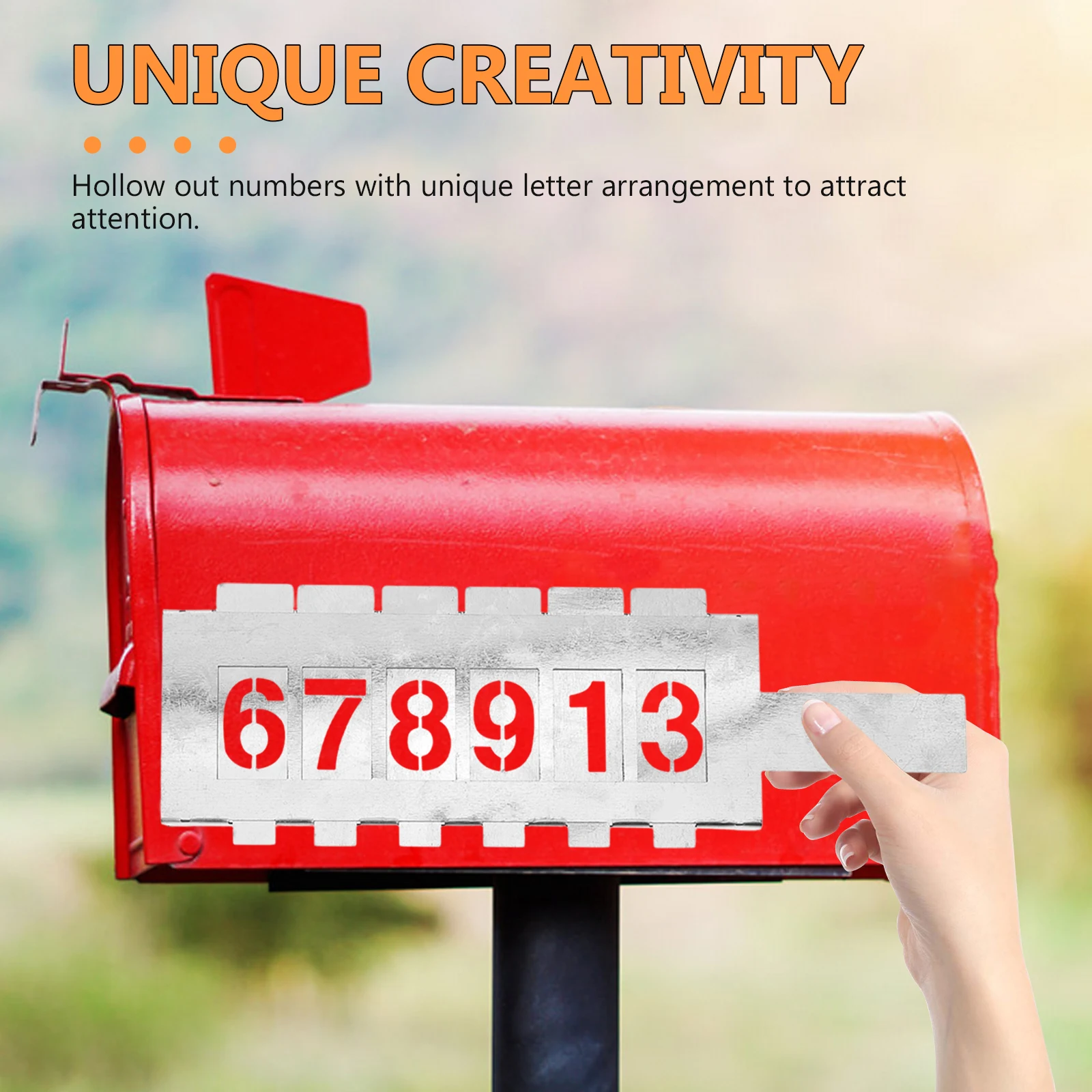 

Large Number Letter Card Stencils Reusable Hollow Out Templates Digital Diy Slot Metal Spray Paint Precision Font Styles Size