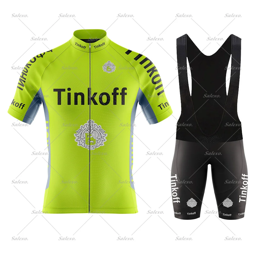 2023 Tinkoff Saxo Bank Short Sleeve Cycling Jersey Set Men's Bicycle Road Bike Shirt MTB Maillot Ropa Ciclismo Cycling Clothing