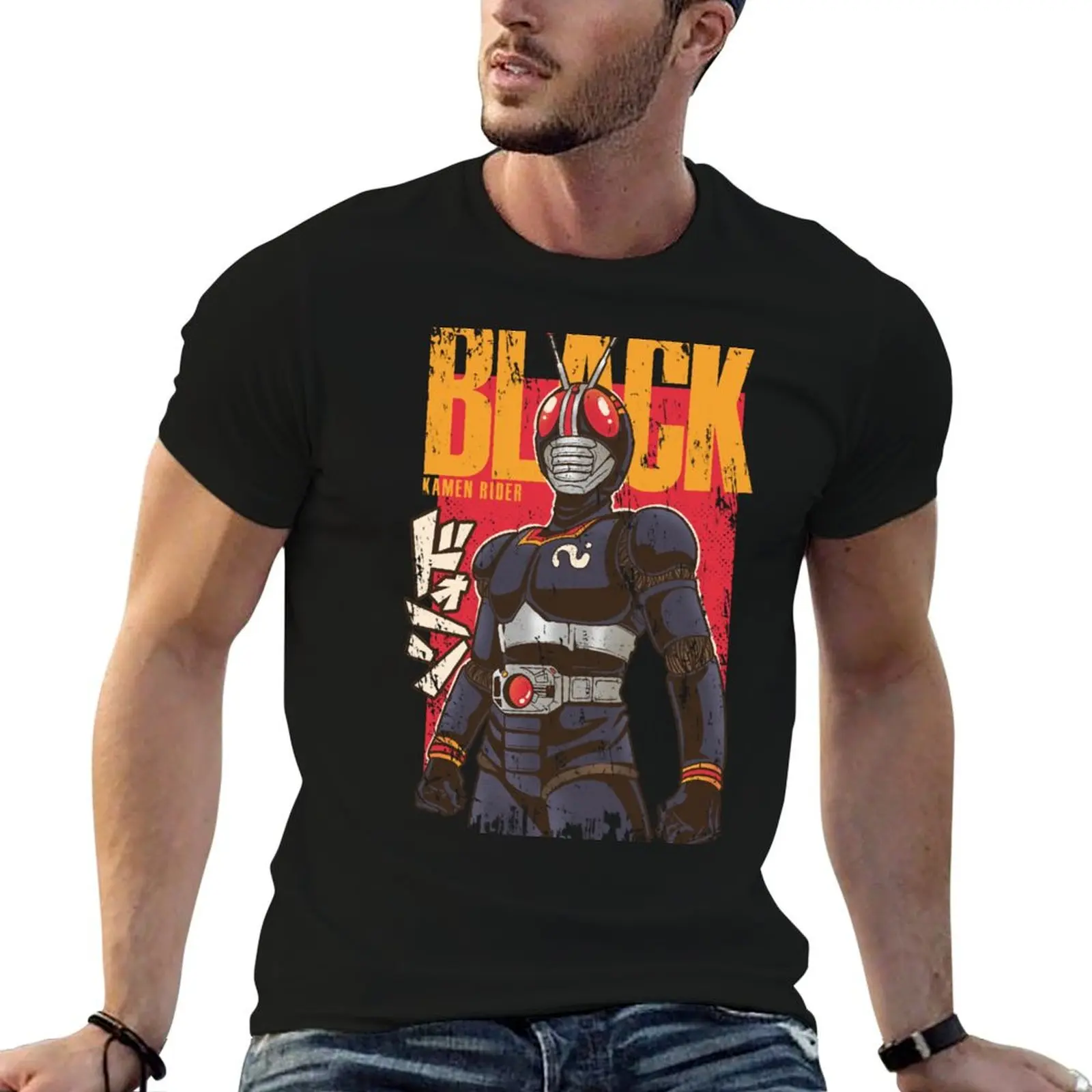 BLACK RIDER T-Shirt man clothes summer tops oversized t shirts for men