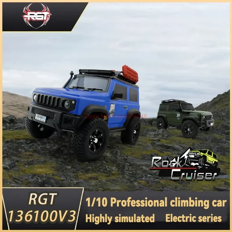 RGT Jimny 1/10 136100V3 RC car 4WD Crawler Climbing  Buggy Off-road Vehicle Remote Control Model Car Adult boy toys model