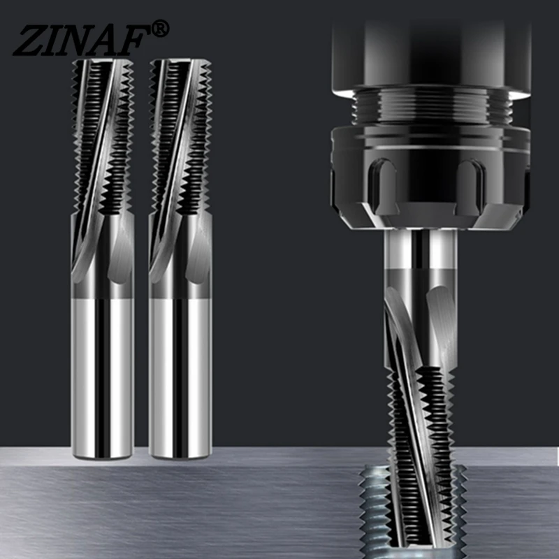 Whole tooth Thread milling cutter M3 M4 M5 M6 M8 M10 M12 M14 M16 M18 M20 CNC mills Cutter Machine Solid Carbide Thread milling