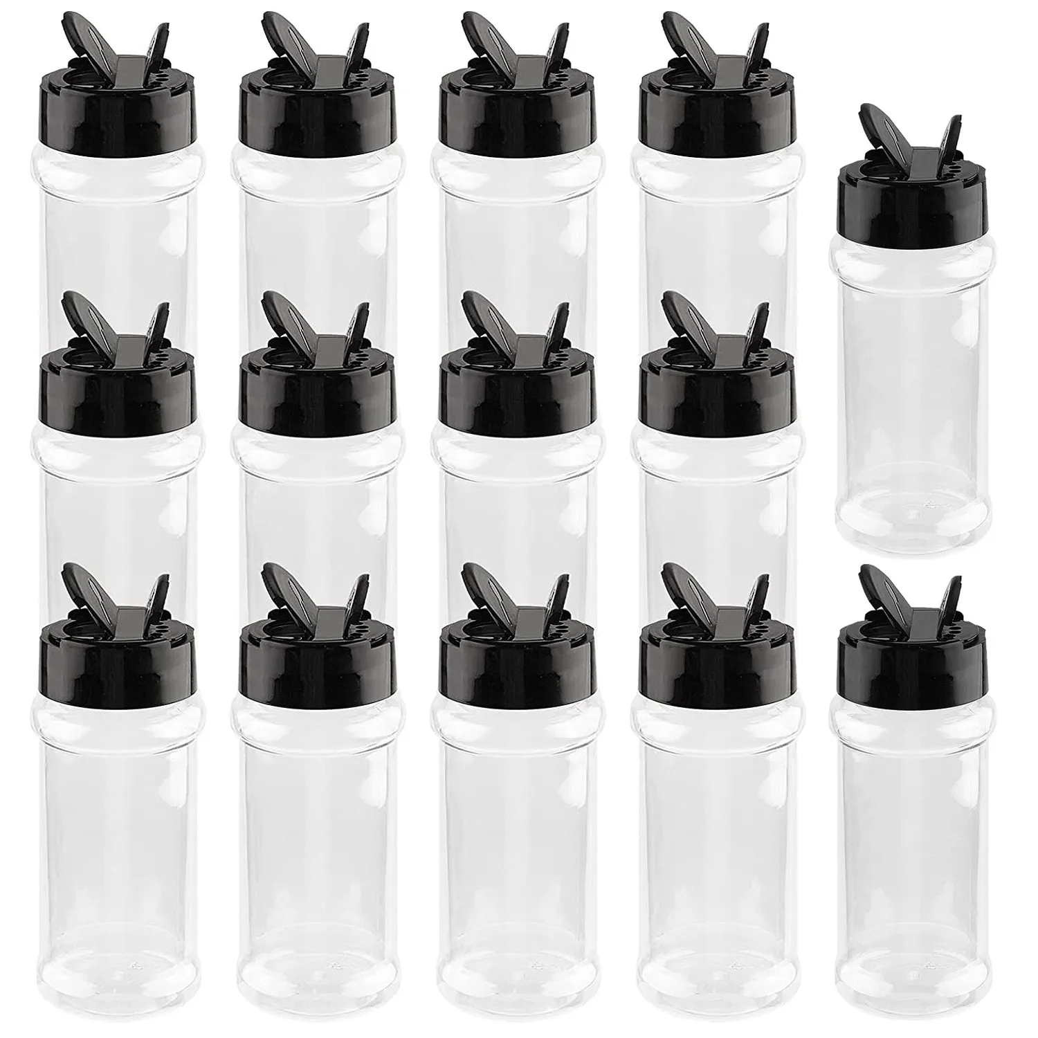 AEE8-8Oz Spice Jar With Shaker Lids,Empty Spice Jars Bottles Seasoning Containers For Storing Spice,Herbs,Seasoning Powders