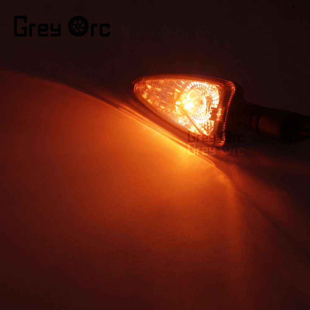 Luz indicadora de señal de giro, lente transparente para Triumph Daytona 675, 675r, 2011, 2012, 2013, 2014, 2015, Tiger 800, 1050, Aprilia, 1 par