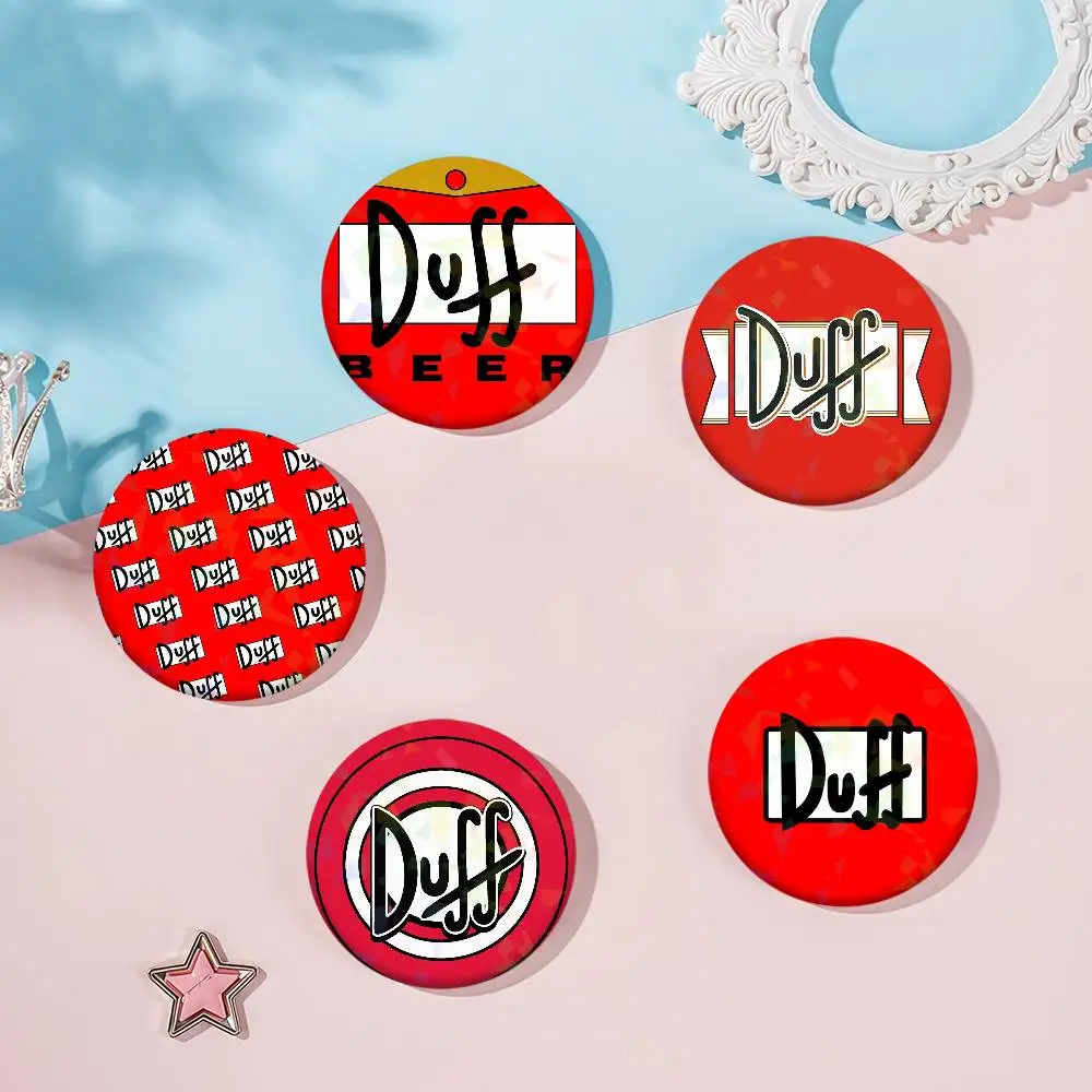 Pin de esmalte rojo de moda D-duffs B-beers, accesorio para ropa y bolsos, broche de dibujos animados de ciencia ficción, insignia, regalo