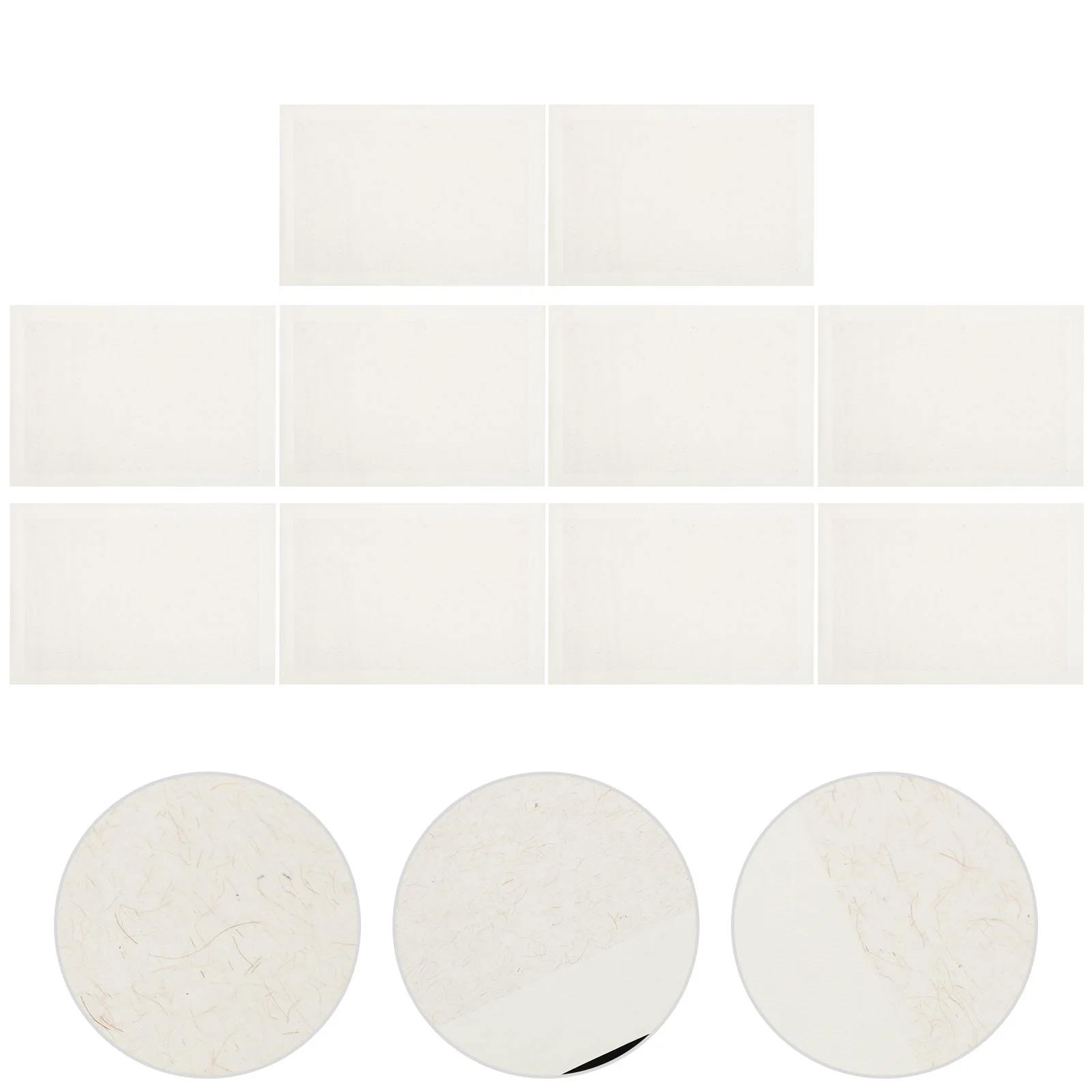 

10 Sheets Chinese Calligraphy Paper Multi-Function Rice Paper High Absorption for Ink Brush Writing Kanji Calligraphy Painting