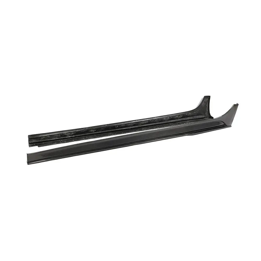Carbon Fiber Side SKirts Extension for-Maserati Ghibli S Q4 Sedan 14-16