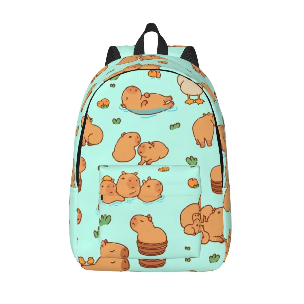 

Capybara Cartoon Backpack for Preschool Primary School Student Cute Animal Bookbag Boy Girl Kids Daypack Sports