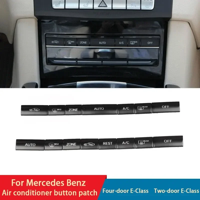 

Black Car Central Control Air Conditioning AC Button Stickers Cover For Mercedes Benz E Class W212 W213 S213 A207 A238 S212 S213