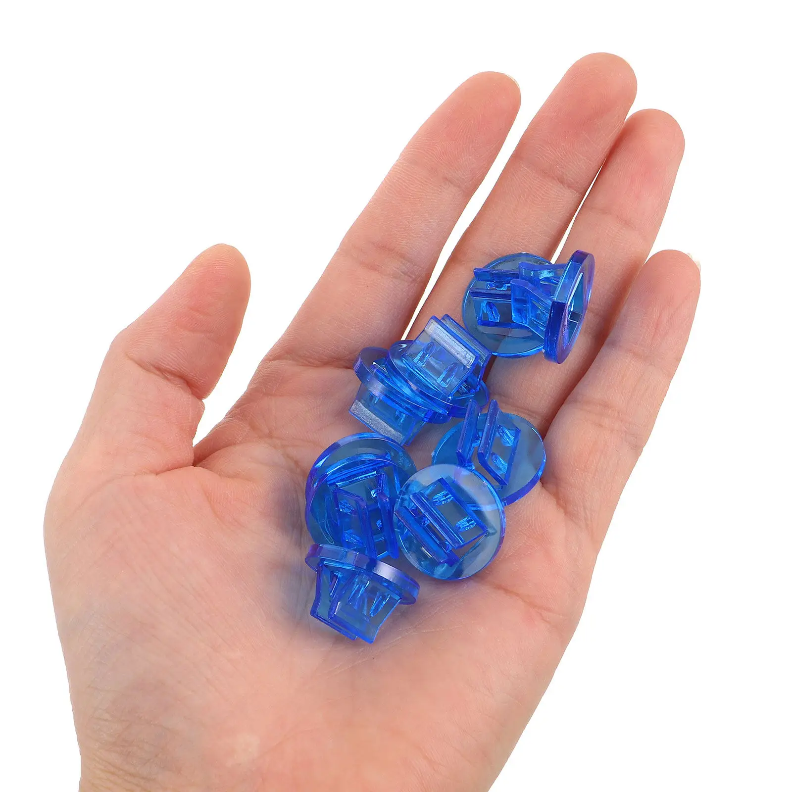 

100 шт. круглых держателей для карточек (0,8 дюйма), подставки для настольных игр, органайзер для карточек на рабочий стол