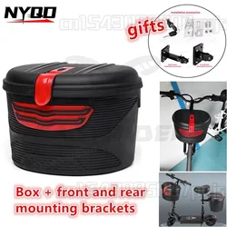 Electric Scooter Storage Basket Black Red Front Rear Basket for XIAOMI M365 Scooter and Bicycle  자전거 바구니