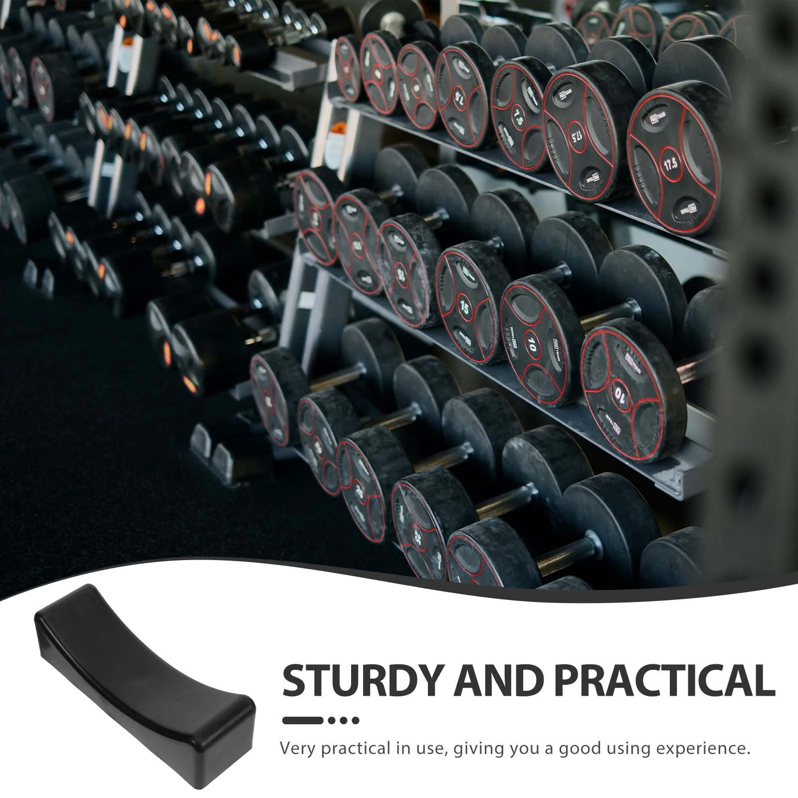 

4Pcs Dumbbell Holder Plastic Rack Durable Wear-Resistant Weight Storage Stand for Home Gym Dumbbell Holder Bar Bell Pad