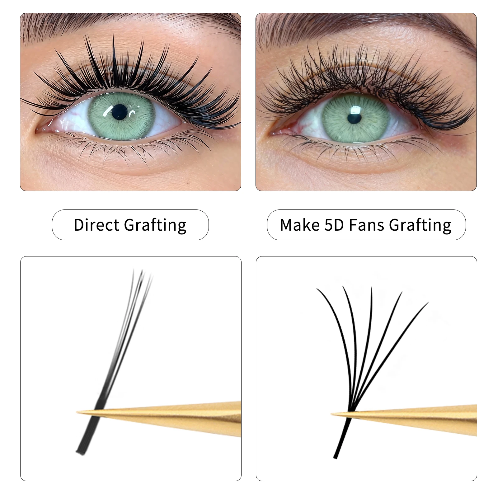 Winky beauty 5D Flower Fairy Flora Lashes Cluster Classic extensión de pestañas Individual W Style Natural Soft Private Logo