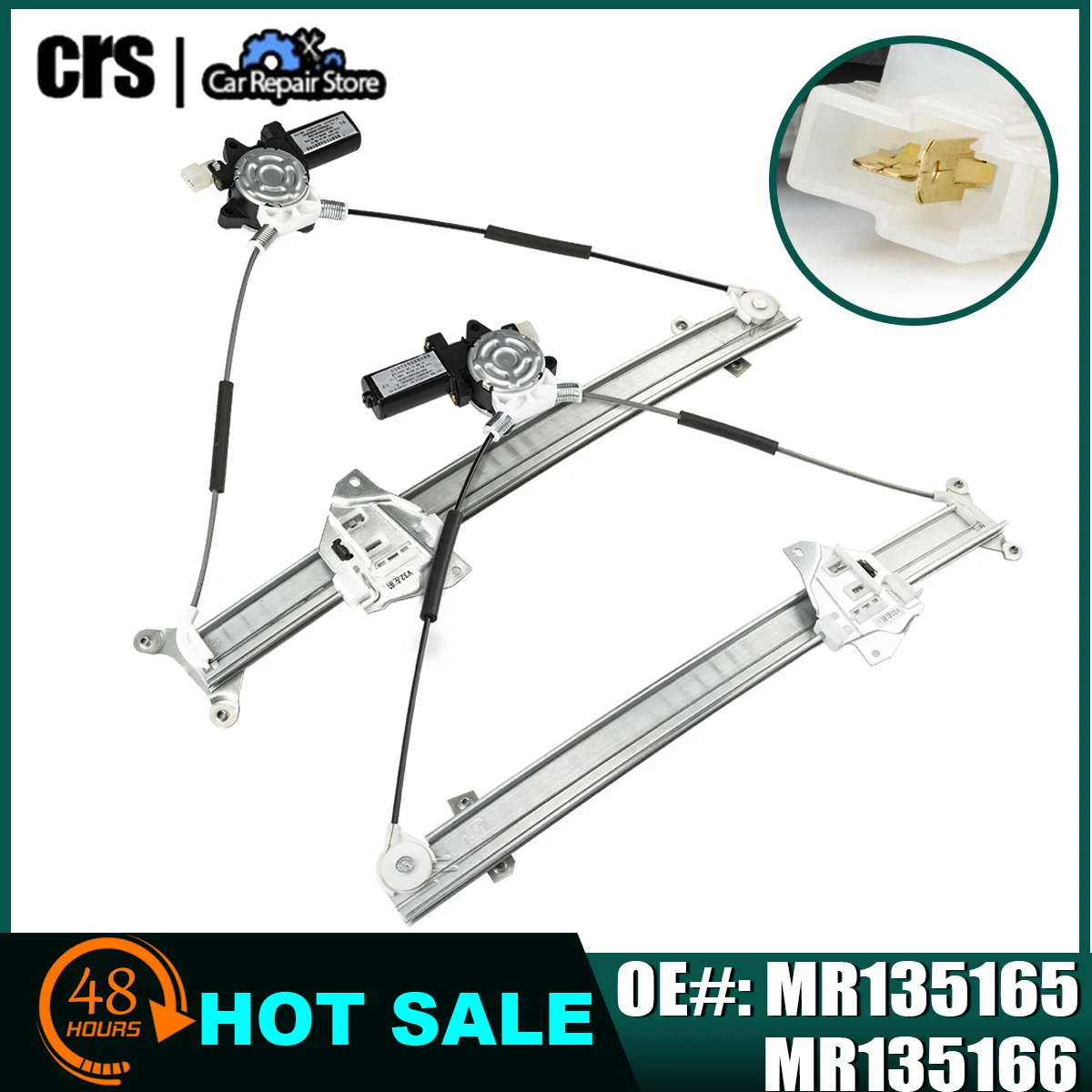 

MR135165 MR135166 For Mitsubishi Montero Pajero V46W V45W V44W V43W V36W Mando Elevalunas Front Power Window Regulator w/ Motor