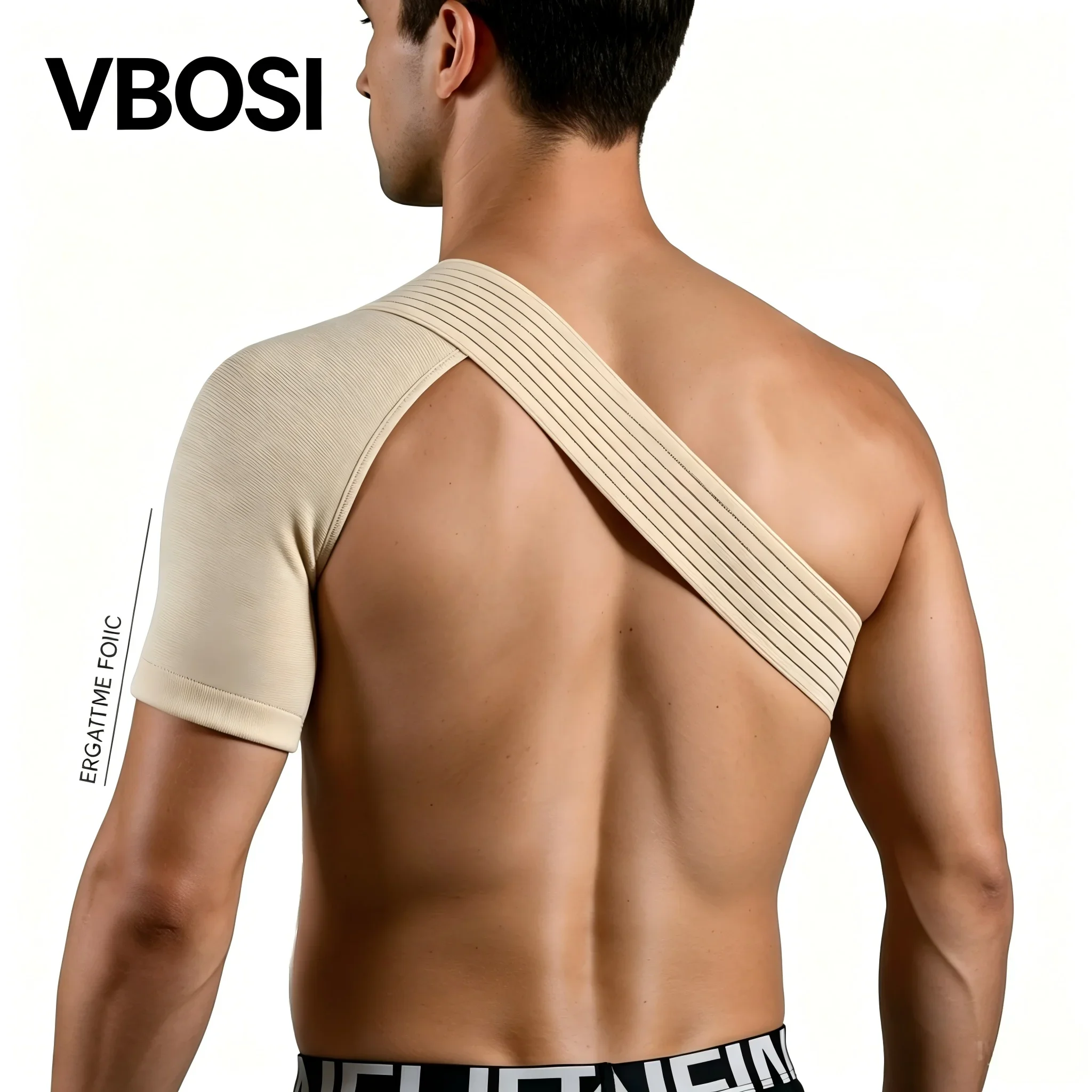 VBOSi Shoulder Support Brace - Adjustable Compression Sleeve for Rotator Cuff Pain Relief, Sports Injury Recovery & Stability
