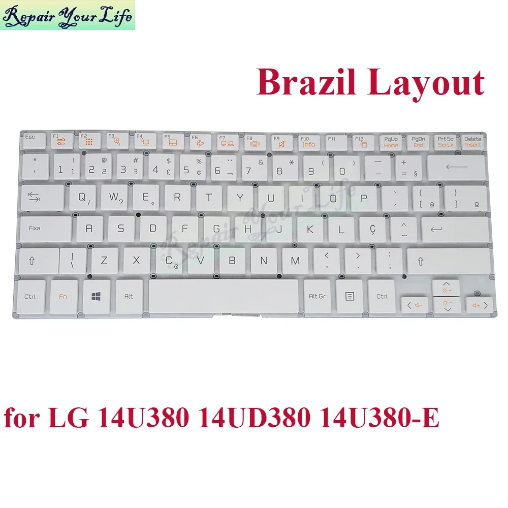 PT-BR Brazil Keyboard For LG 14U380 14U380-E LG14U380 14UD380 Brasil BR Brazilian Notebook Keyboard LGM15C26PA-5281 0KN1-4G2BR12