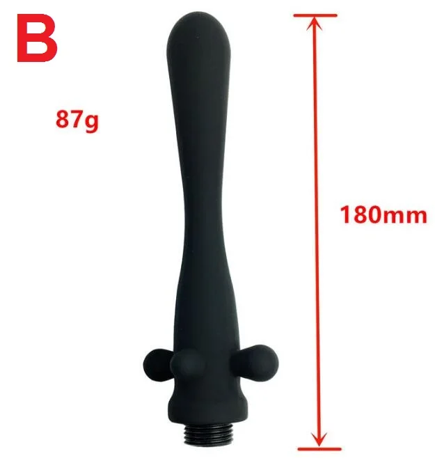 جديد الشرج نظيفة فلوش الشرج دش رئيس المهبل كس غسل بعقب حقنة شرجية المكونات حقنة شرجية فوهة لعبة الجنس للرجال امرأة مثلي الجنس