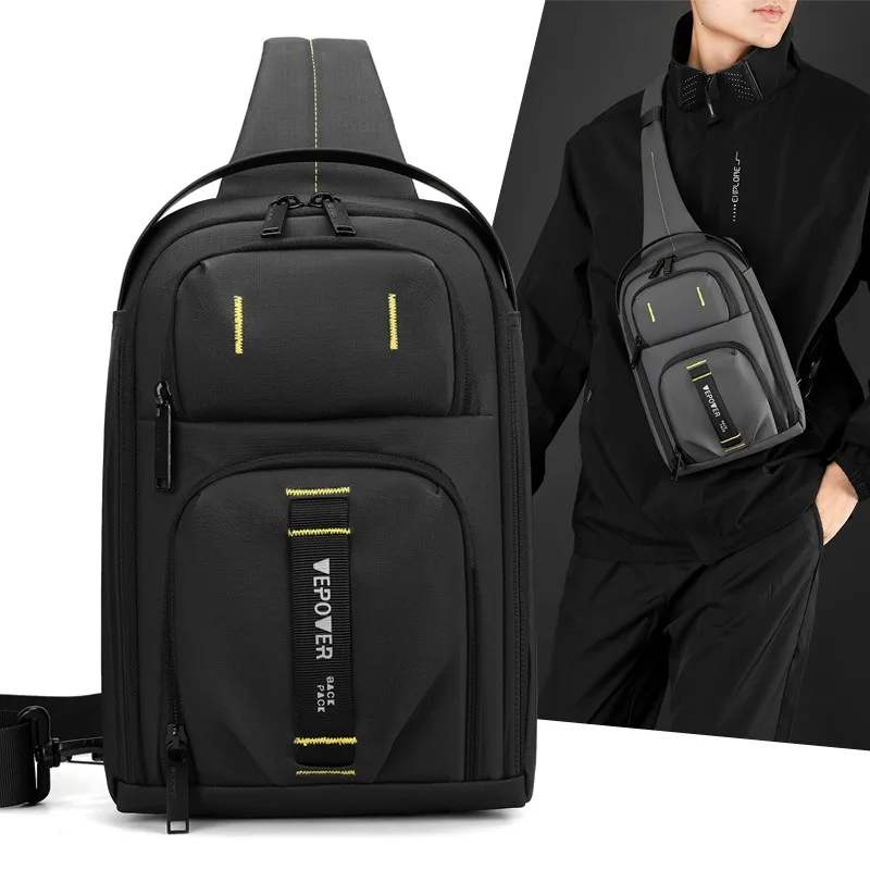 

New style crossbody backpack for commuting, men's portable bag for outings, outdoor travel backpack
