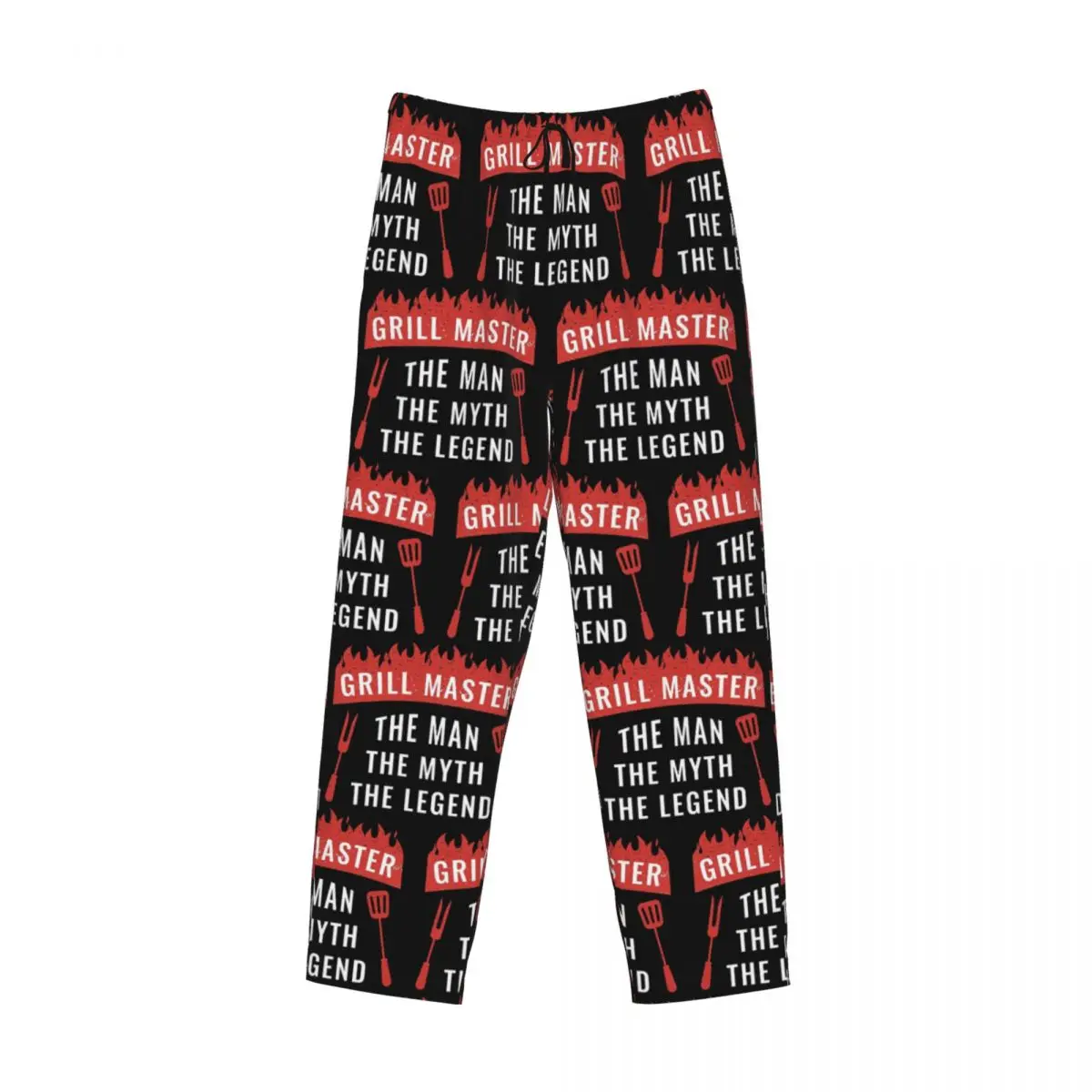 Custom Dad The Man The Myth Grill Master Legend Pajama Pants Men Sleepwear Sleep Lounge Bottoms with Pockets