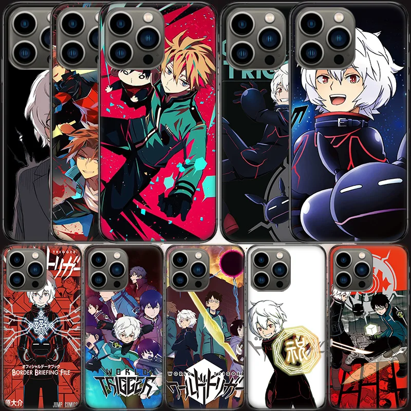 World Trigger Kuga Yuma Phone Case For Apple Iphone 16 15 Plus Soft 13 12 Mini Cover 11 14 Pro Max Capa X XS XR 8 7 Shell Coque