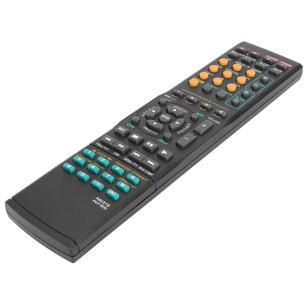 Black Universal Replacement Remote Control for Yamaha RAV315 RX-V363 RX-V463 Compatible with RX-V650.RX-V459 .RX-V561