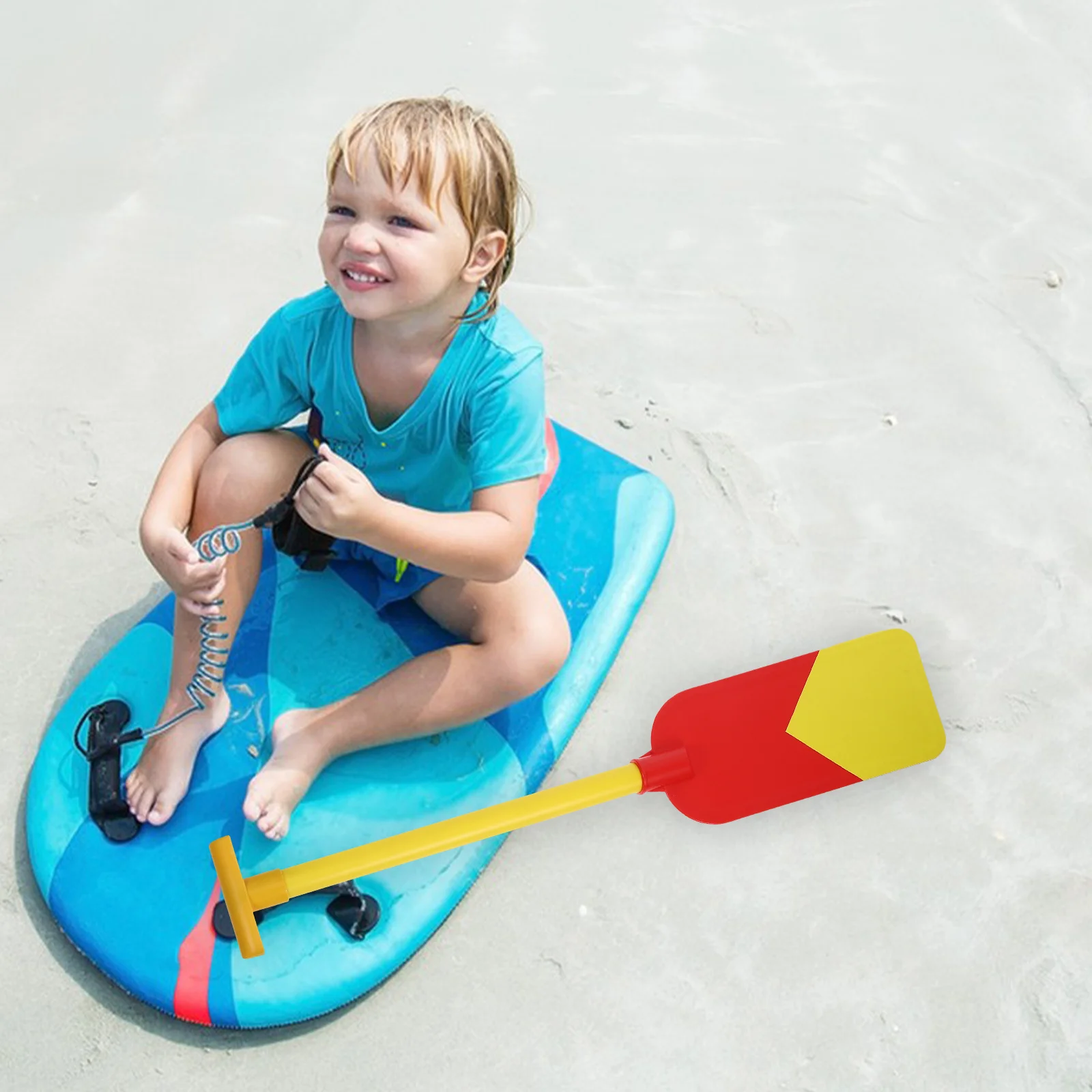 

Boat Rowing Paddle Plastic Lightweight Portable Bright Color Comfortable Grip Smooth Surface Row Boat Oar Kayak Paddle Prop