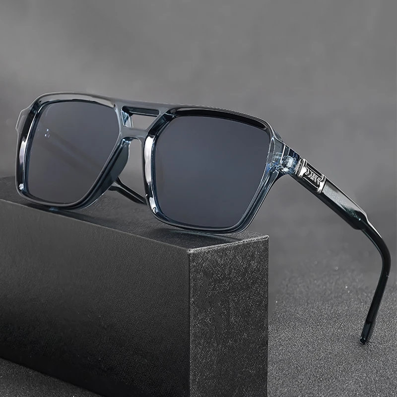 HBK Double Beam DesignBrille Big Square CP+PCFrame Style Vintage RetroDecoration Brillen für Geschenke Foto RequisitenBrille – Detail 2