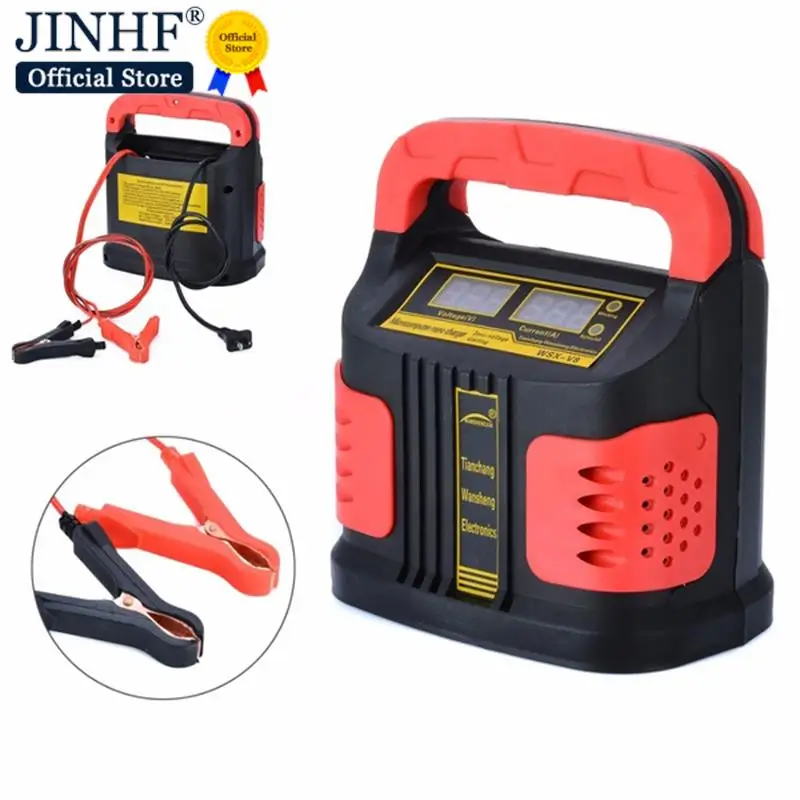 

12v 24V Smart Fast Charging Full Automatic Motorcycle Truck Car Battery Charger LCD Display 220V Lead Acid Battery Chargers