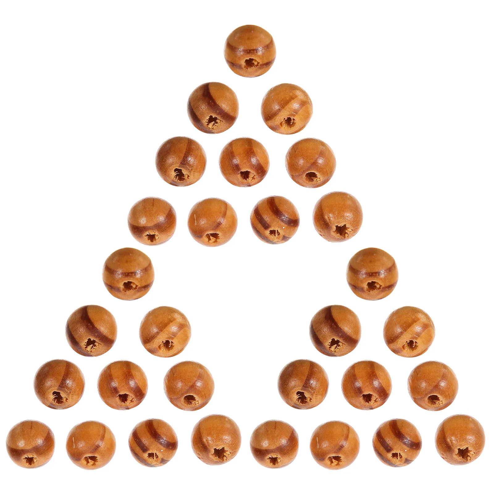 100 قطعة من خرز الأرز المصنوع يدويًا للأطفال إكسسوارات خشبية لوازم المجوهرات سوار إكسسوارات مستديرة فضفاضة