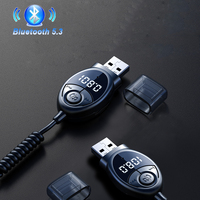 AUX Bluetooth 5.3 Car Adapter Dongle Cable Handsfree Car Audio Wireless Adapter Bluetooth Receiver USB to 3.5mm Jack Car Speaker