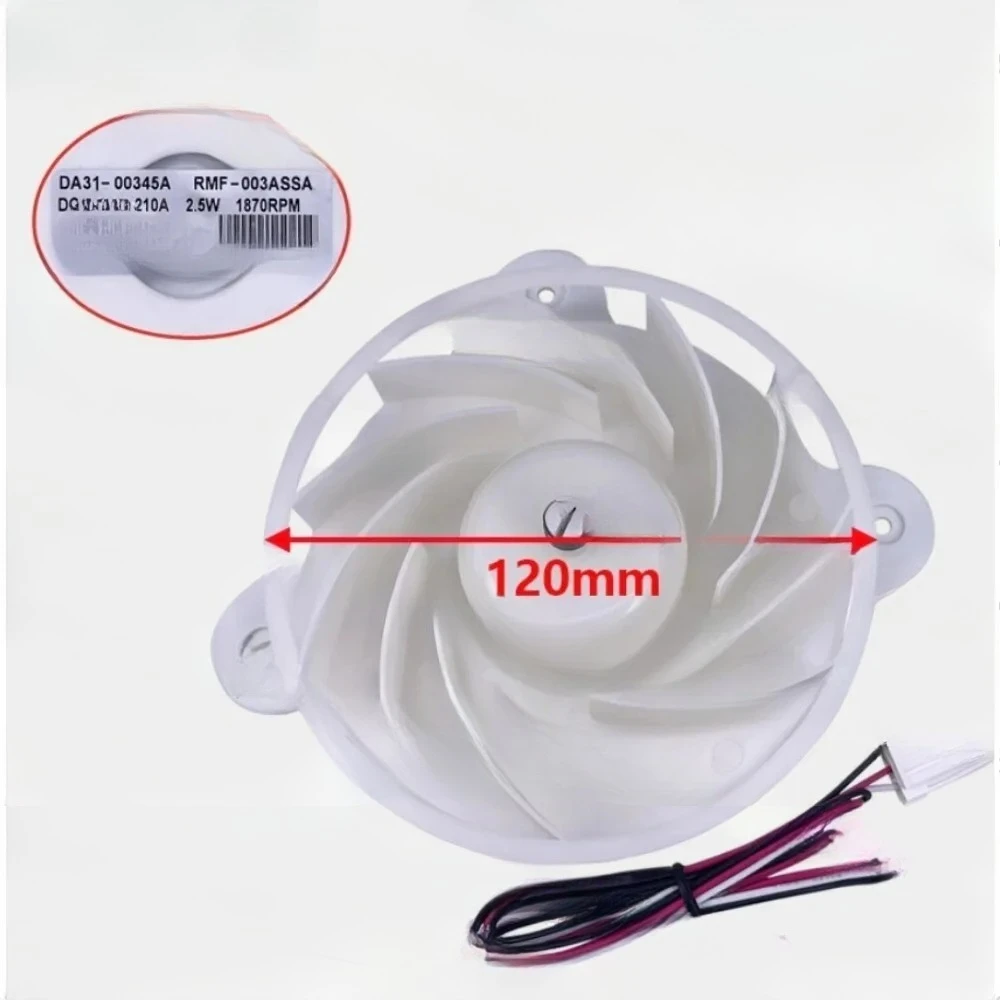 TuyaNew For Samsung Refrigerator Cooling Fan RMF-003ASSA DC12V Fridge Radiator DA31-00345A Freezer PartsAlexa Google Assistant