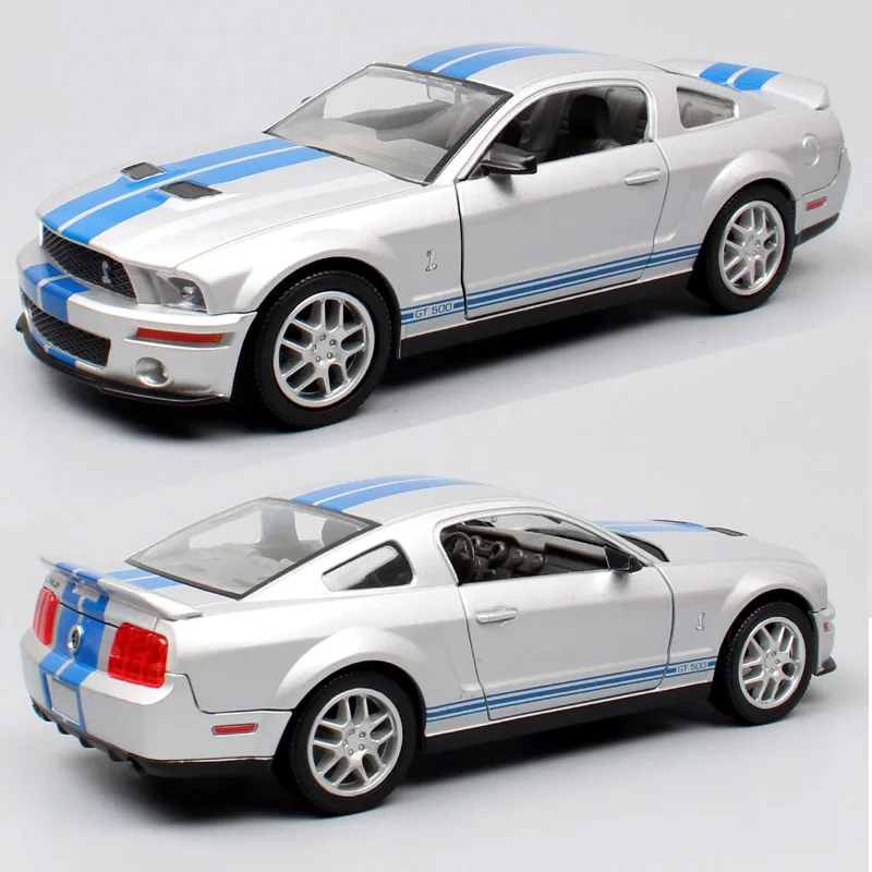 Road Signature 1/24 Scale 2007 Ford Mustang Shelby Cobra GT500 Racing Car Model Muscle Diecasts & Toy Vehicles Metal Miniatures