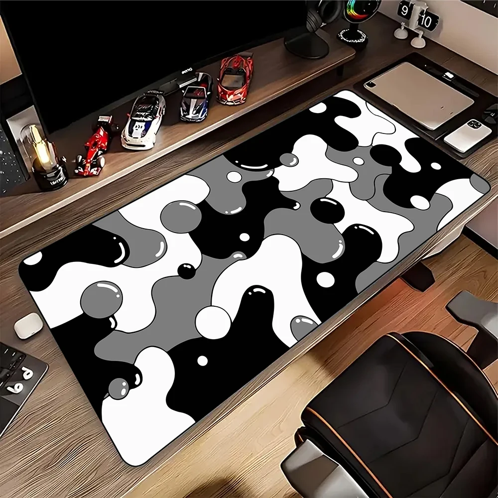 New Strata Liquid Computer Mouse Pad Gaming Mousepad Keyboard Pads Large Table Carpet Rubber Mouse Mat XXXL Desk Mat 55x100cm