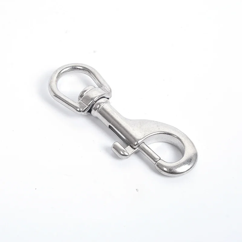 1PCS 304 Stainless Steel Clasp For Dog Key Chain Marine Diving Single Clasp Marine Components Equipment With Swivel