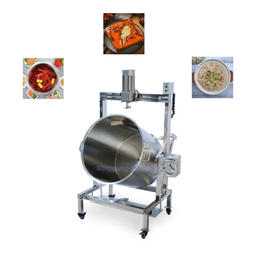 stirring jacketed kettle sauce mixer making tomato paste and sauce making machine