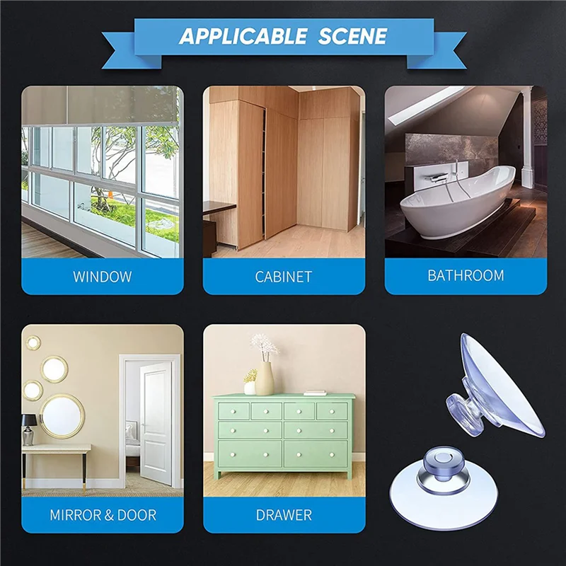 ABMR-600Pcs Transparent Suction Cups, Plastic Suction Cups, Pads Without Hooks For Outdoor, Kitchen,Bathroom,Window 20Mm