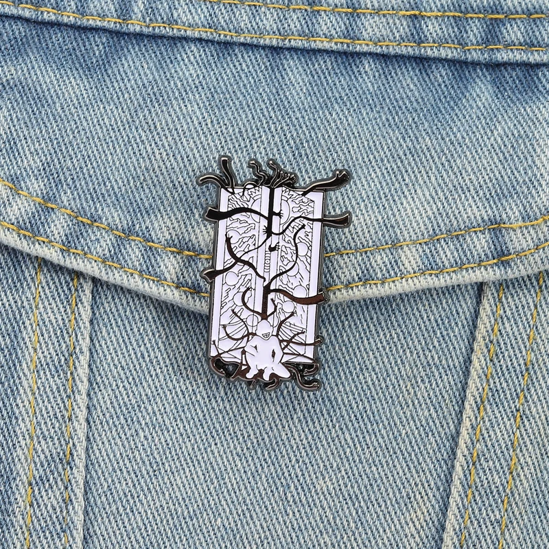 Japanese Anime Enamel Pins Punk Coll Style Door of Truth Brooches Lapel Badges Clothes Jewelry Gift for Fans Friends