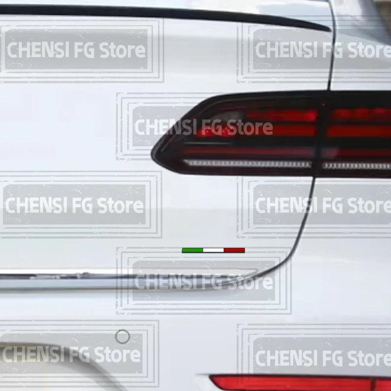 شارة علم ثلاثية الأبعاد من السبائك المعدنية ثلاثية الألوان ، فرنسية ، ألمانية ، إيطالية ، سيارة ، جسم ، جانب ، خلفي ، جذع ، شعار ، دراجة نارية ، ملصق ديكور