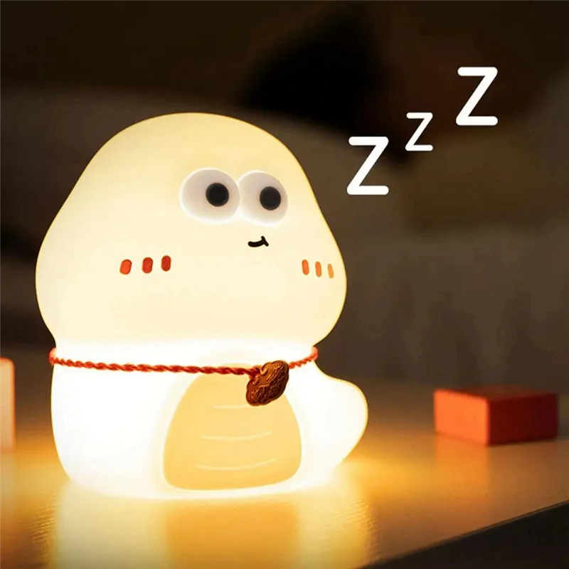 

LICE-LED Night Light Cute Snake Touch Lamp LED Night Light Soft Bedside Lamp Children's Reading Lamp