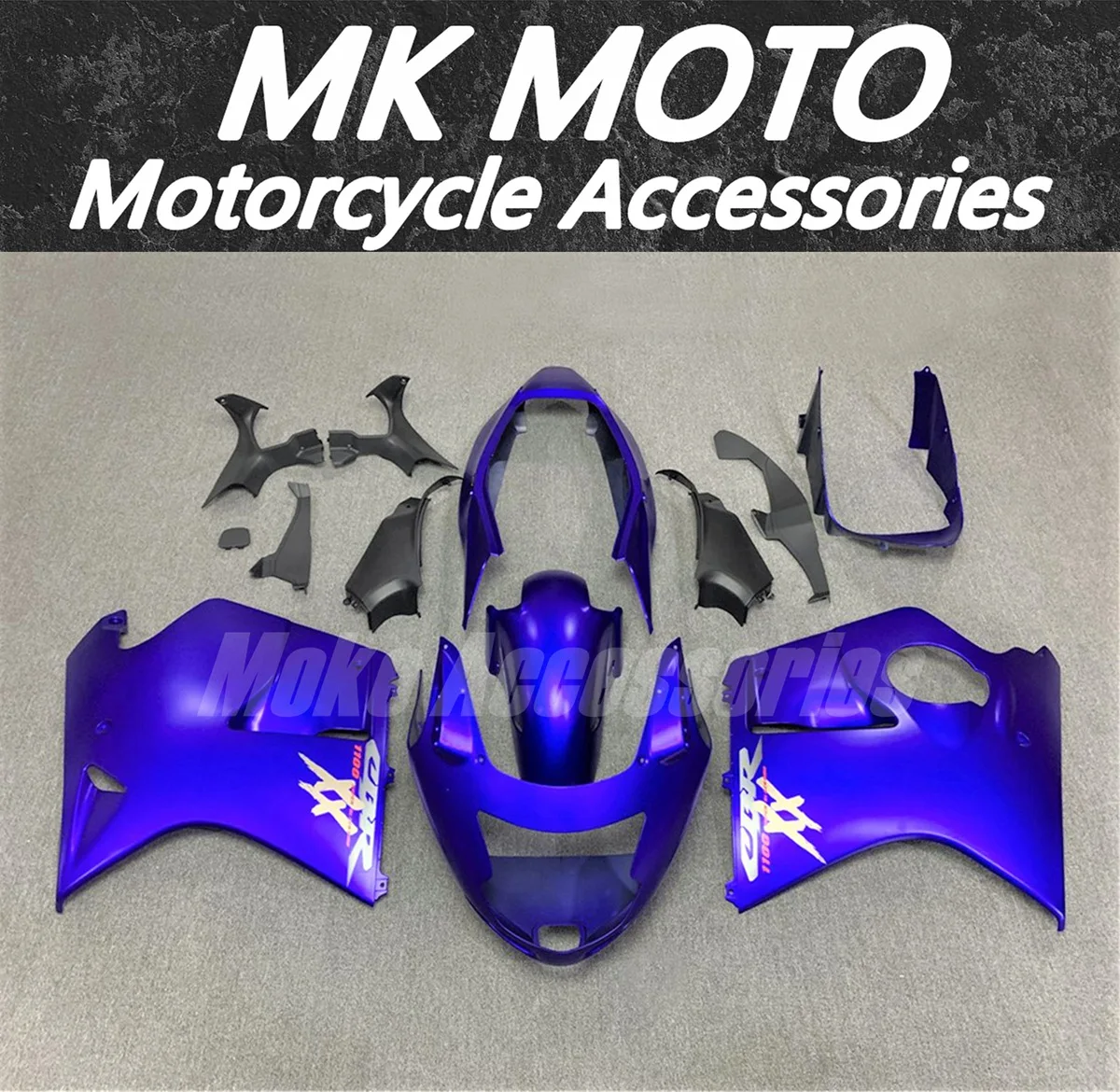 

Комплект кузова мотоцикла Moke moto для CBR1100XX 97-07, комплект обтекателей, подходит для высококачественного инъекционного ABS, матового синего цвета